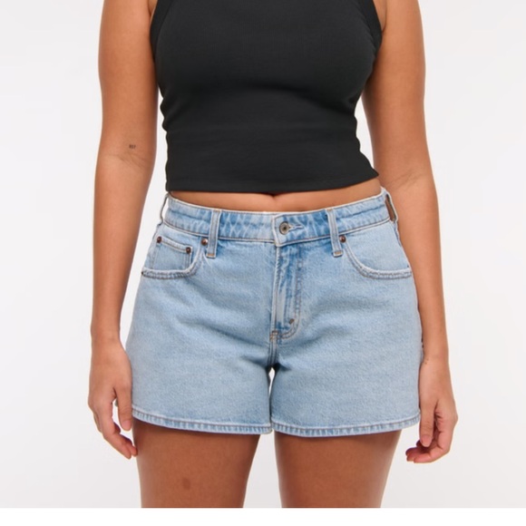 Abercrombie & Fitch Pants - Abercrombie Light Blue Denim Shorts 4in